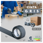 Caja De Cinta 150m x 48mm 36pz Color GRIS-CG
