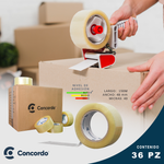 Caja De Cinta 150m x 48mm 36pz Color Transparente-CT