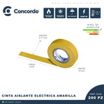Cinta Aislante Electrica Amarilla