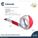 CINTA DELIMITADORA ROJA/BLANCA