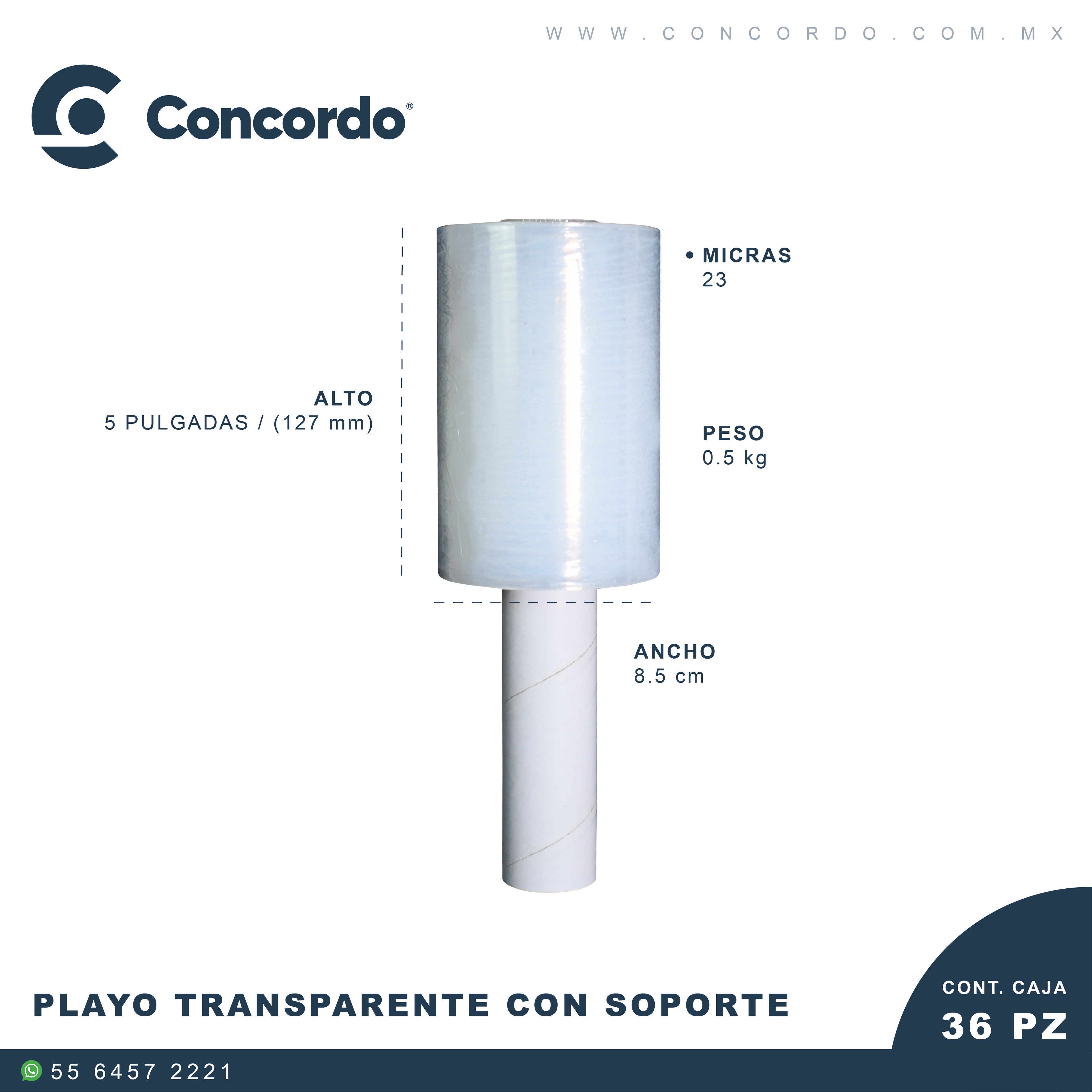 Playo Transparente 5" pulgadas
