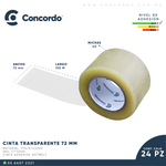 Caja De Cinta 150m x 72mm 24pz Color Transparente-CT72