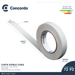 Caja De Cinta De Tejido Doble Cara 24mm x 50m-NN1